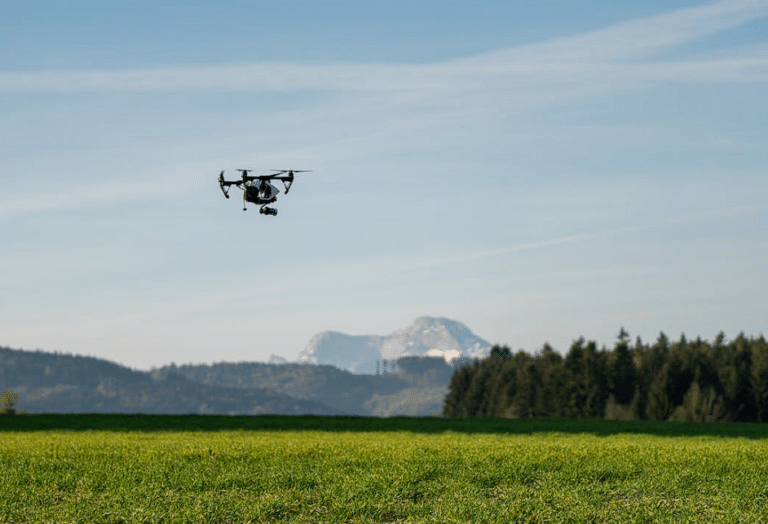 drone in the field