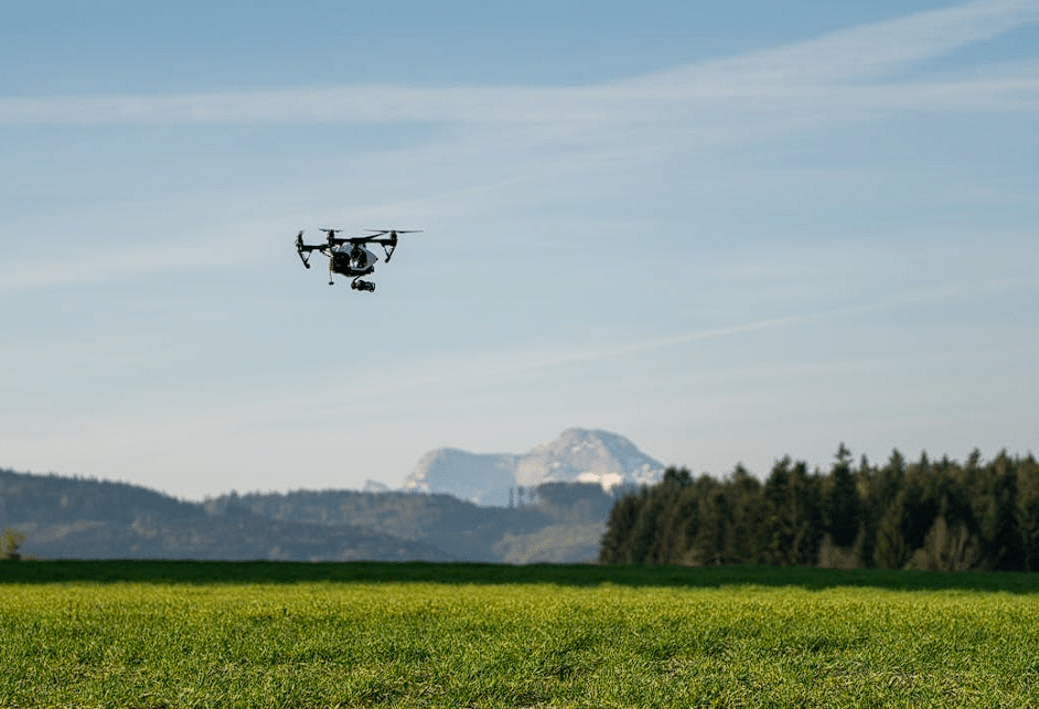 drone in the field